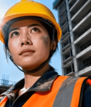 工地女工程师工作场景11582#横屏 
