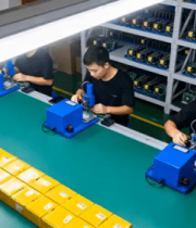 工人工厂内操作设备组装产品12651#横屏 