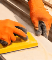 工人打磨木材素材7542#横屏 