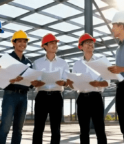 	 工地工程师交流讨论场景4323#横屏 