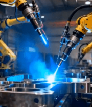 工厂自动化焊接机械臂素材9424#横屏 