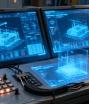 工厂内双屏显示科技界面4089#横屏 