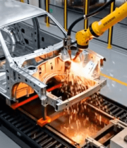 	 工厂汽车制造机械臂焊接9478#横屏 