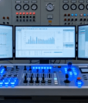 工厂设备操控台及监控屏幕11713#横屏 