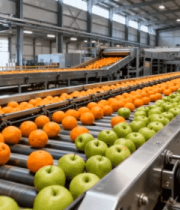 工厂水果流水线输送画面14497#横屏 