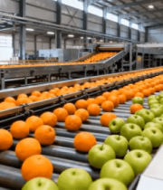 工厂水果流水线输送画面14497#横屏 