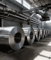 	 工厂内钢铁卷材及吊运设备7768#横屏 