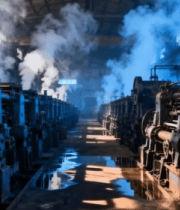 工厂内工业机械运作场景434#横屏 