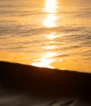 夕阳下的海浪与海面14930#横屏 