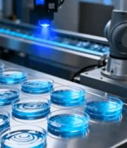 工厂机械臂操作培养皿场景13663#横屏 