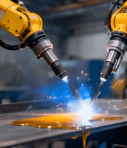 	 工厂机械臂焊接作业(1)10363#横屏 