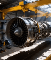 工厂内吊运飞机发动机8314#横屏 