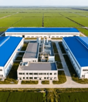 工厂建筑航拍全景7173#横屏 