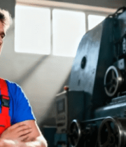 工厂工人双臂交叉站立(2)14742#横屏 