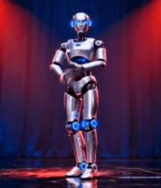 舞台上机器人舞蹈表演14081#横屏 