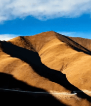 高原山间蜿蜒公路9889#横屏 