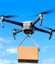 无人机空中吊运纸箱1354#横屏 