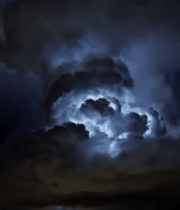 乌云闪电夜空自然景象3294#横屏 