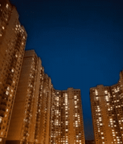 高层住宅夜景6791#横屏 