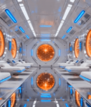 未来科技感太空舱内部场景991#横屏 