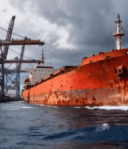 港口货船与起重机场景8370#横屏 