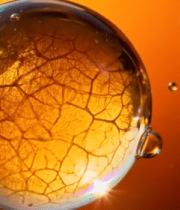 微距金色气泡素材9625#横屏 