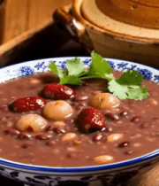 碗装腊八粥特写5983#横屏 