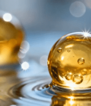 微距特写金色液体球素材10309#横屏 