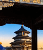 天坛古建筑局部特写3125#横屏 