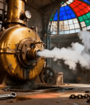 复古工业机械室内场景254#横屏 