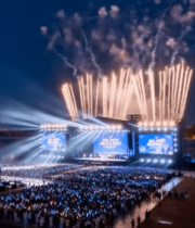 体育场烟花晚会现场11178#横屏 