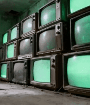 堆满旧电视机的废弃房间12937#横屏 