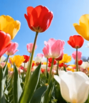 多彩郁金香花海10709#横屏 