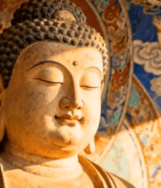 寺庙内佛像特写6729#横屏 