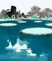 水墨江南水景素材10392#横屏 