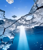 水下冰面阳光照射景象10759#横屏 