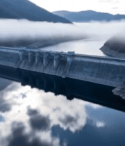 水库云雾缭绕自然风光1917#横屏 