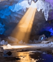 水晶洞穴内部景象14845#横屏 