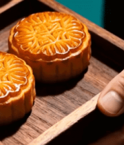 双手端送广式月饼素材 ()6899#横屏 