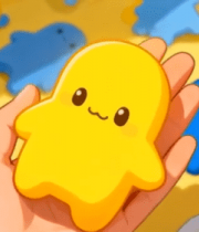 手持卡通幽灵玩偶画面574#横屏 