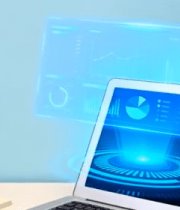 手操作笔记本电脑科技场景12935#横屏 