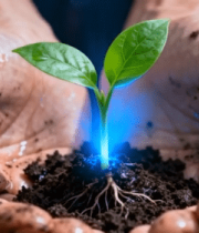 双手捧持新生植物素材14246#横屏 