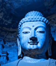 洞窟内大型佛像景观12720#横屏 