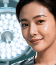 手术室中微笑的女医生11470#横屏 