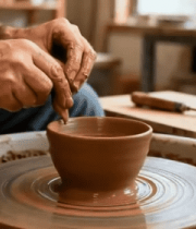 手工制作陶瓷杯素材7677#横屏 