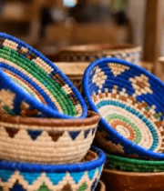 手工编织篮陶瓷碗展示10436#横屏 