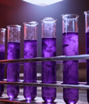 实验室紫色液体试管素材706#横屏 