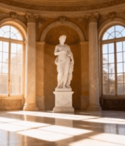 室内古典风格雕塑场景9594#横屏 