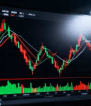 电脑屏幕显示股票线图5295#横屏 