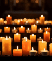 点燃的蜡烛特写素材10584#横屏 